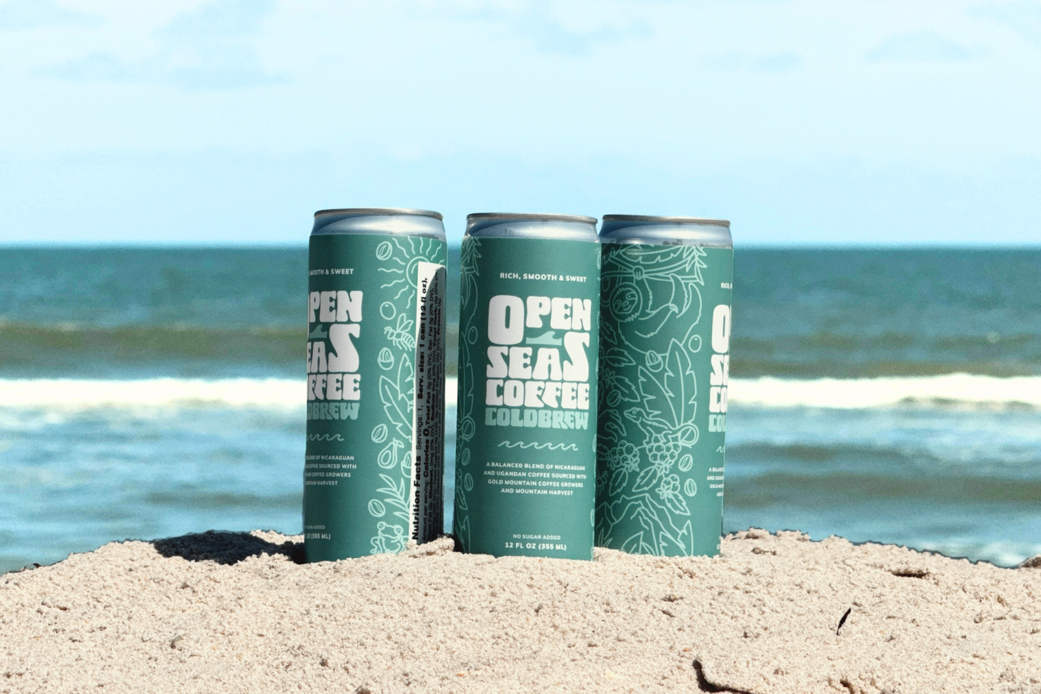 Cold Brew Coffee Cans from Open Seas Coffee Roasters
